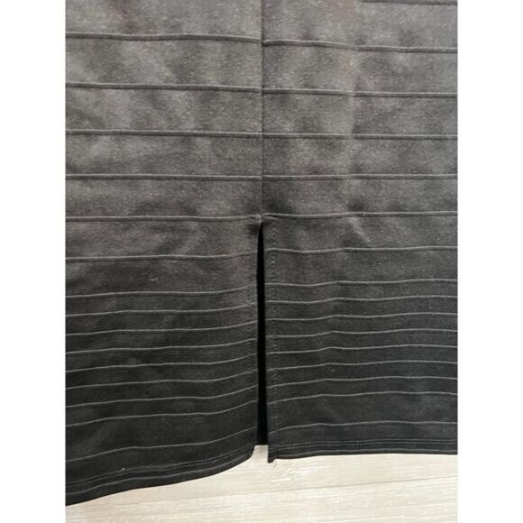 LOVE J Women Pleated V-Neck Black Casual Dress‎ Medium - Picture 7 of 8